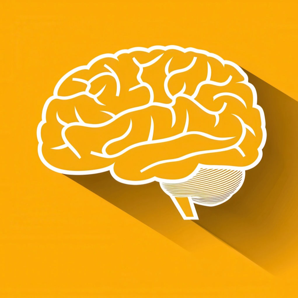 Visualisierung der Sprachverarbeitung im Gehirn: Person liest Content, während Begriffe als neuronale Trigger erscheinen – Symbolbild für die Bedeutung von Wortwahl im Marketing und Neurokommunikation.